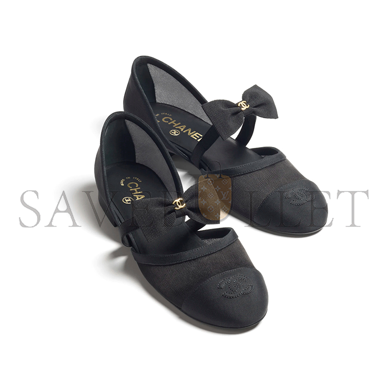 Ch**el mary janes mesh & grosgrain g46701